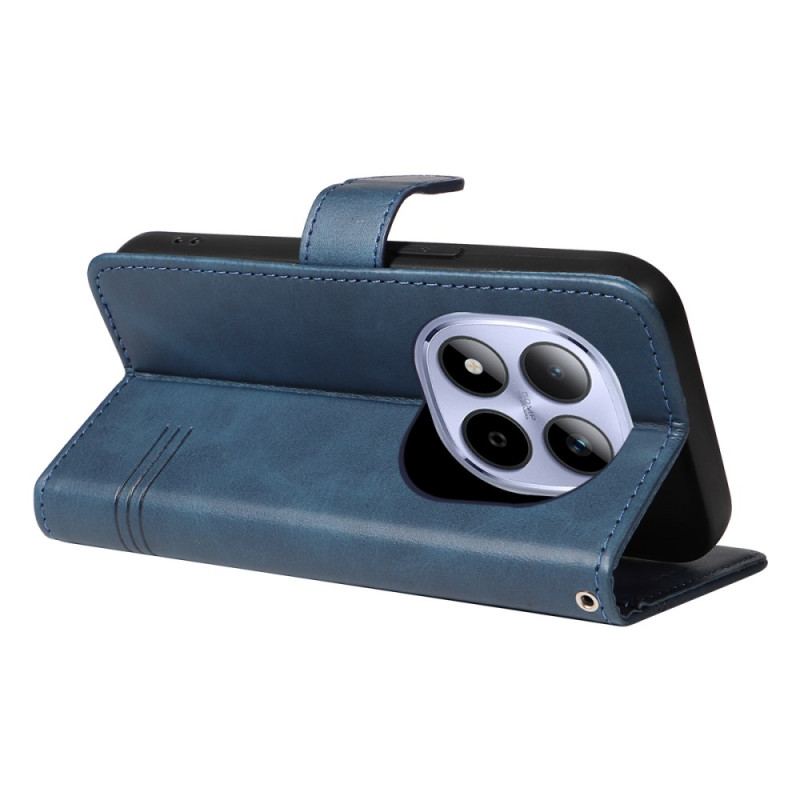 Läderskal Fodral Xiaomi Redmi Note 15 Pro 5g T-linjer