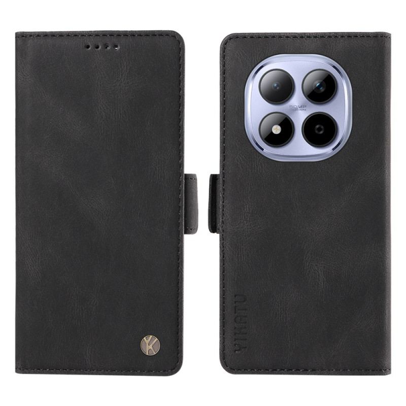 Läderskal Fodral Xiaomi Redmi Note 15 Pro 5g Yikatu I Mockaeffekt