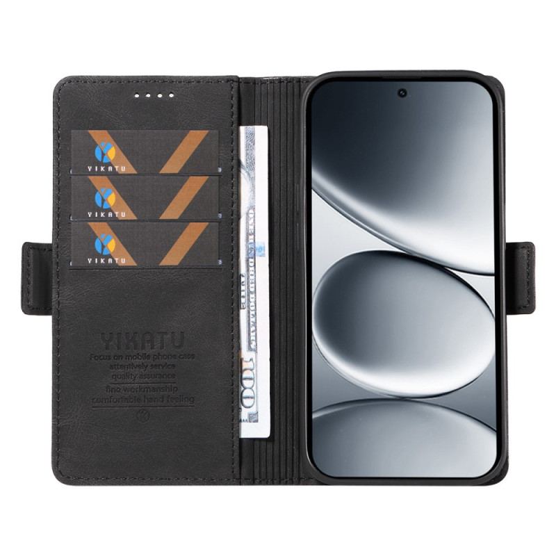 Läderskal Fodral Xiaomi Redmi Note 15 Pro 5g Yikatu I Mockaeffekt