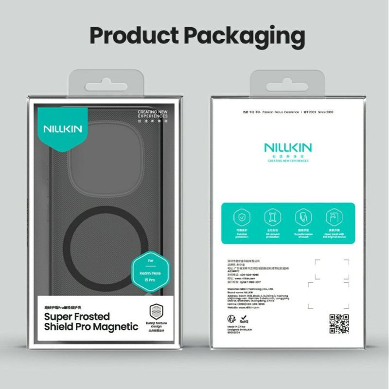 Skal För Xiaomi Redmi Note 15 Pro 5g Magnetisk Super Frosted Shield Pro Nillkin