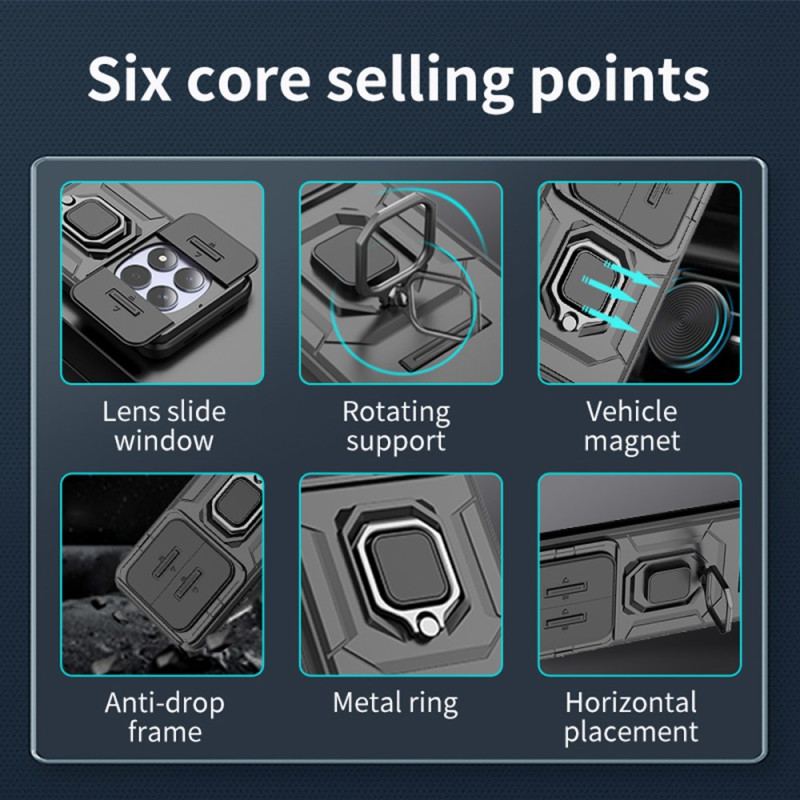 Skal Xiaomi Redmi Note 15 Pro 5g Slitstark Ring Med Linsskydd