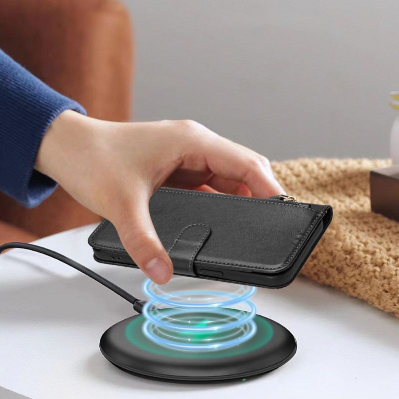 Skyddsfodral Xiaomi Redmi Note 15 Pro 5g Fack Med Dragkedja Och Flera Kortfack