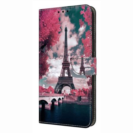 Fodral För Xiaomi Redmi Note 14 4g Blommigt Eiffeltorn