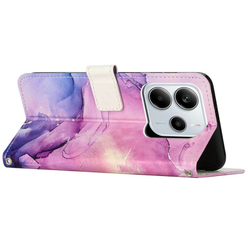 Fodral För Xiaomi Redmi Note 14 4g Marmorerad Effekt