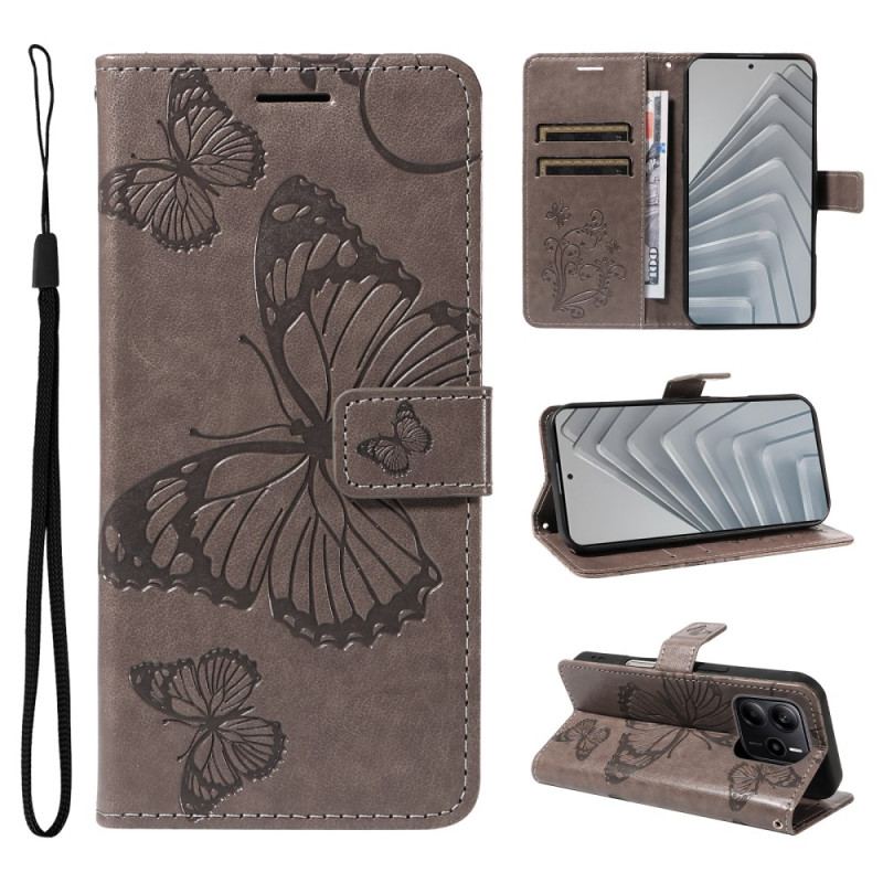 Fodral Xiaomi Redmi Note 14 4g Jättefjärilar