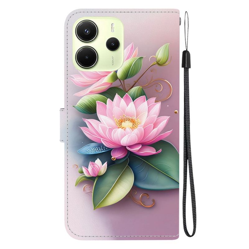 Fodral Xiaomi Redmi Note 14 4g Lotusblomma