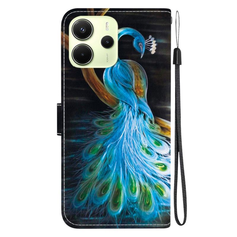 Fodral Xiaomi Redmi Note 14 4g Påfågelmönster