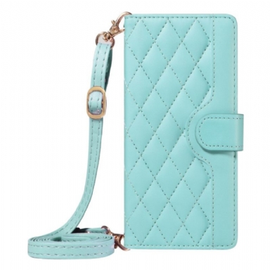 Fodral Xiaomi Redmi Note 14 4g Quiltad Med Rem Och Axelrem