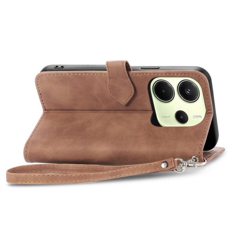 Fodral Xiaomi Redmi Note 14 4g Spetsplånbok Med Dragkedja