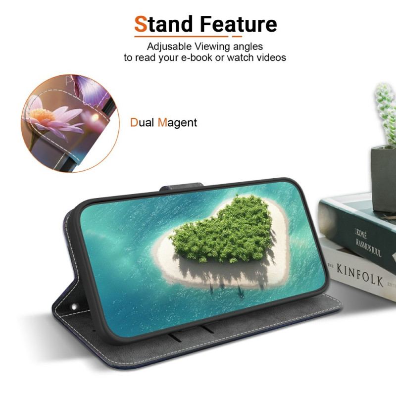 Läderfodral Xiaomi Redmi Note 14 4g Telefonfodral Fjärilar I Ljuset