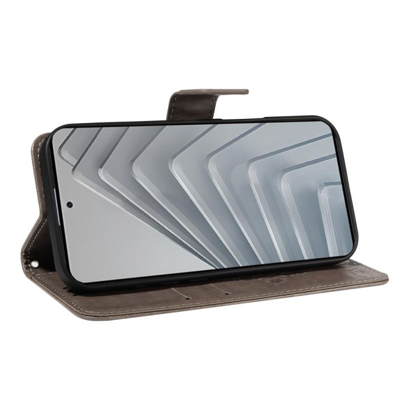 Läderfodral Xiaomi Redmi Note 14 4g Telefonfodral Träd Och Katt