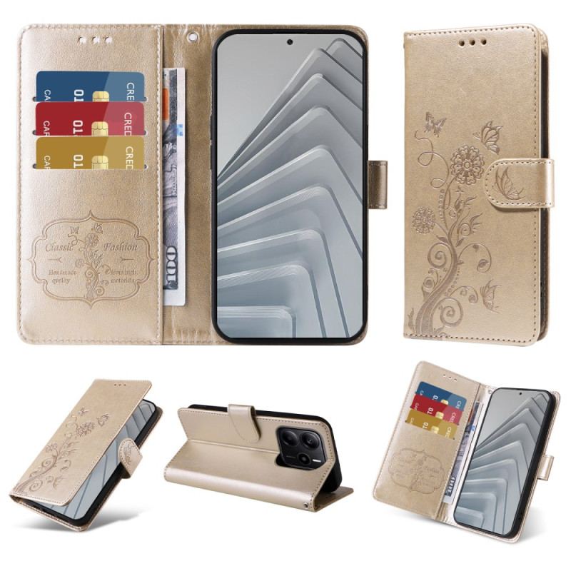 Skyddsfodral Xiaomi Redmi Note 14 4g Blommor