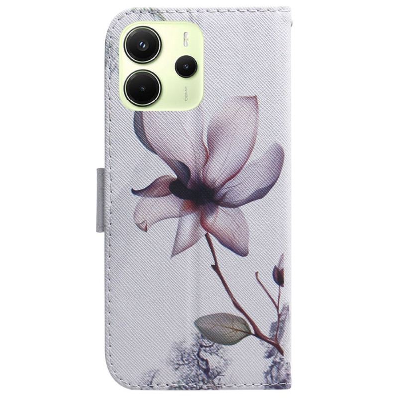 Skyddsfodral Xiaomi Redmi Note 14 4g Rosa Blomma
