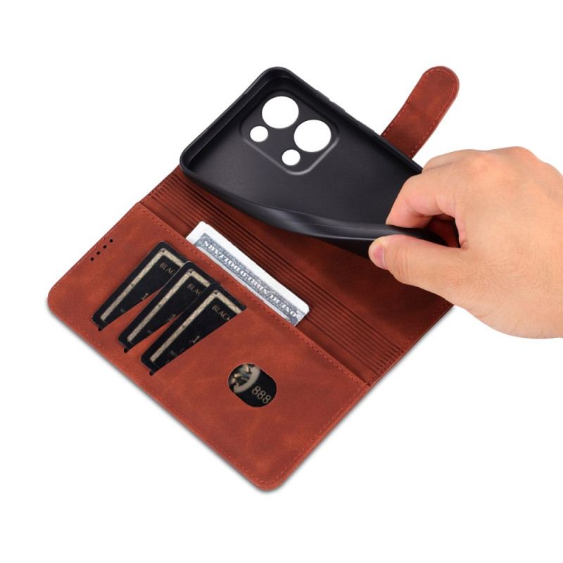 Fodral Oppo Reno 13 5g Azns Med Lädereffekt