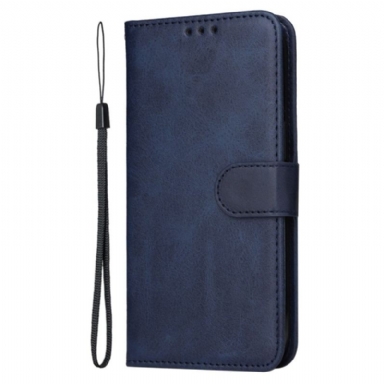 Läderfodral Oppo Reno 13 5g Telefonfodral Enkel Lädereffekt Med Rem