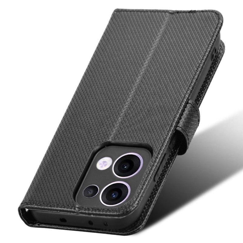 Läderfodral Oppo Reno 13 5g Telefonfodral Rem Med Prickar