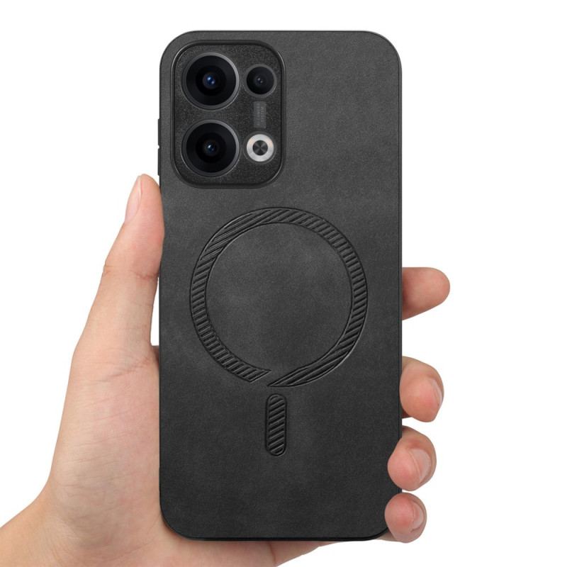 Skal Oppo Reno 13 5g Magsafe-kompatibel Lädereffekt