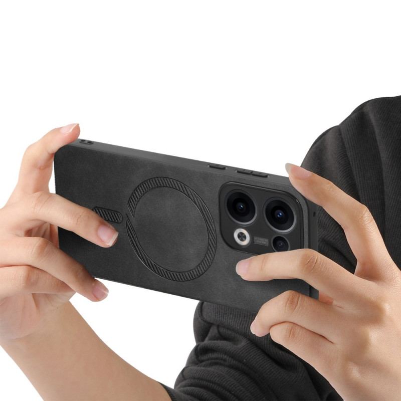 Skal Oppo Reno 13 5g Magsafe-kompatibel Lädereffekt