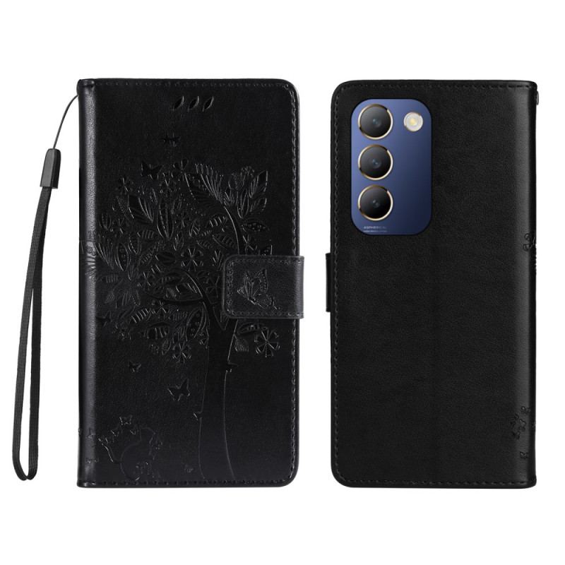 Fodral Vivo V40 Se 5g Träd Och Katt