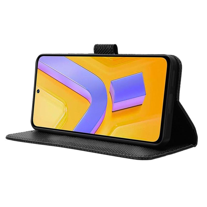 Läderfodral Vivo V40 Se 5g Telefonfodral Diamantstruktur