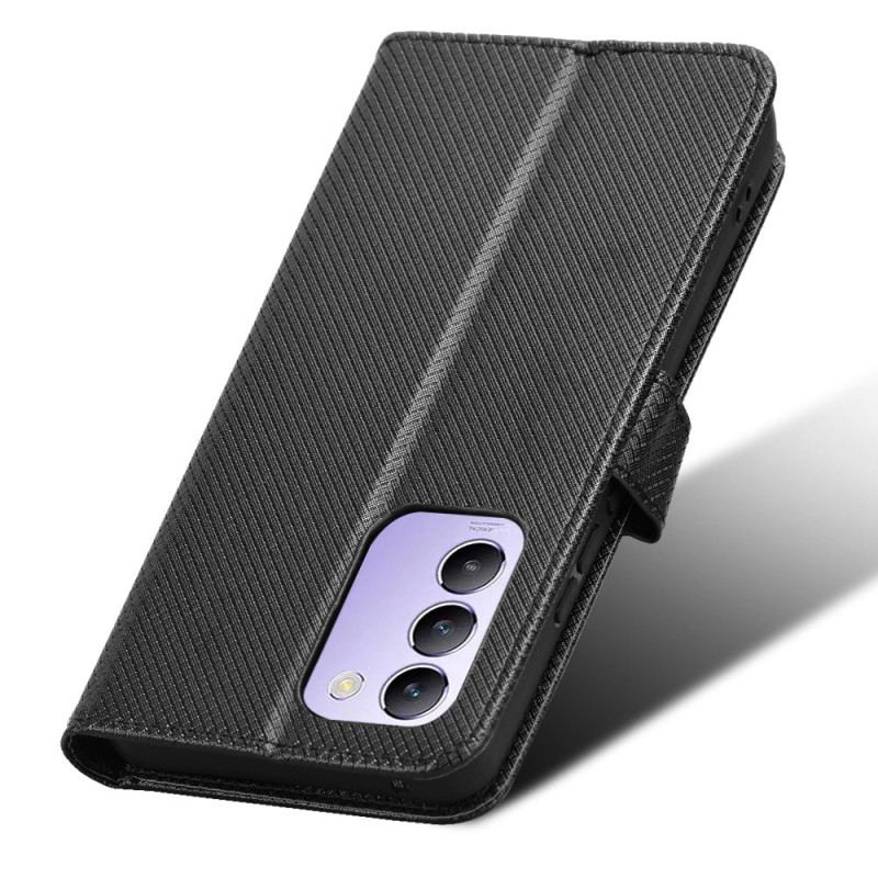 Läderfodral Vivo V40 Se 5g Telefonfodral Diamantstruktur