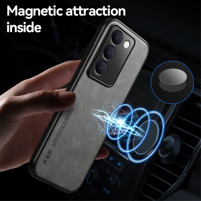 Skal Vivo V40 Se 5g Telefonfodral Lädereffekt