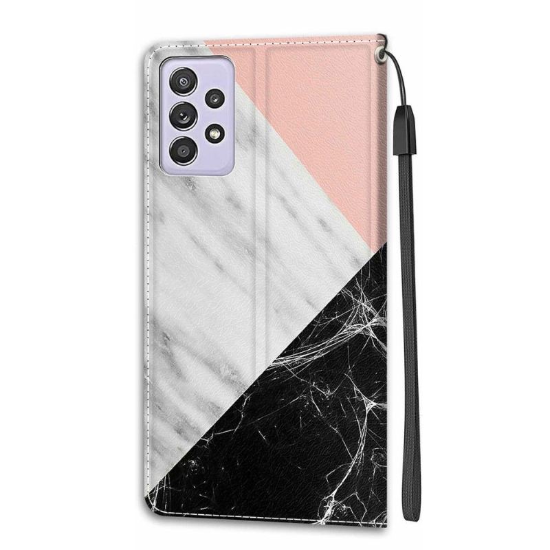 Fodral För Samsung Galaxy A72 4G / A72 5G Hemming Tre Mönster