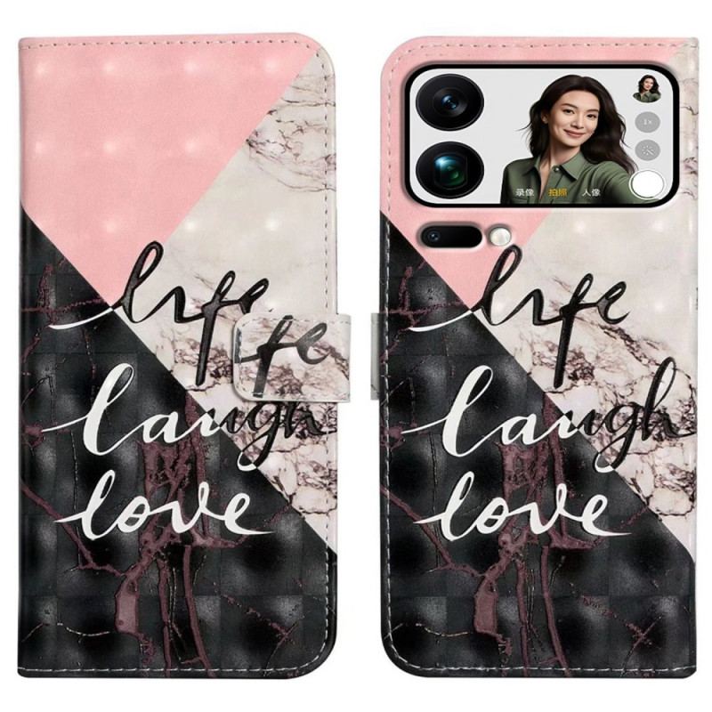 Fodral För Xiaomi 17 Pro Max Trefärgad Marmor