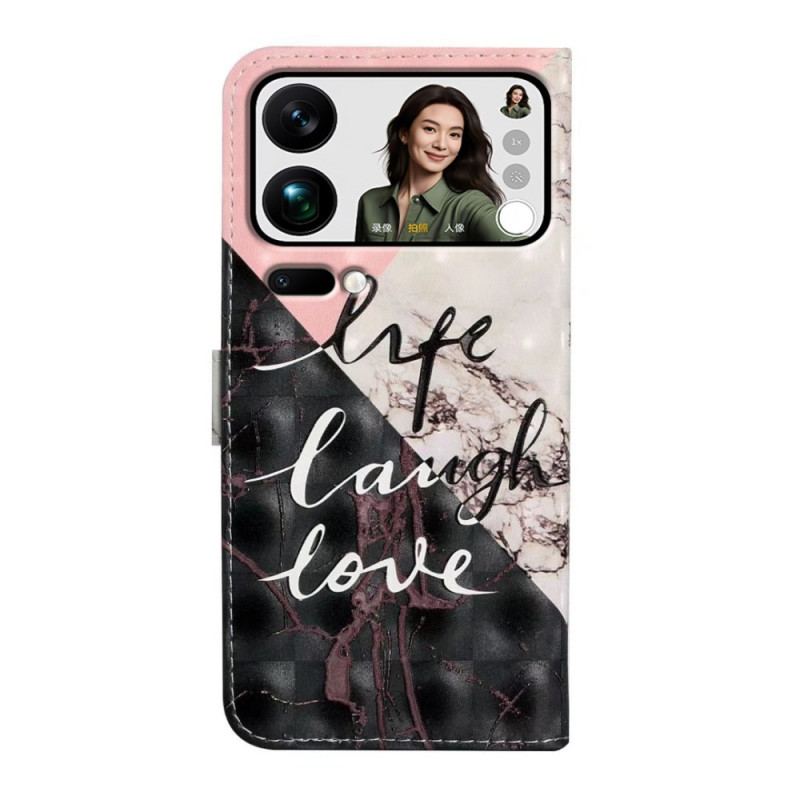 Fodral För Xiaomi 17 Pro Max Trefärgad Marmor