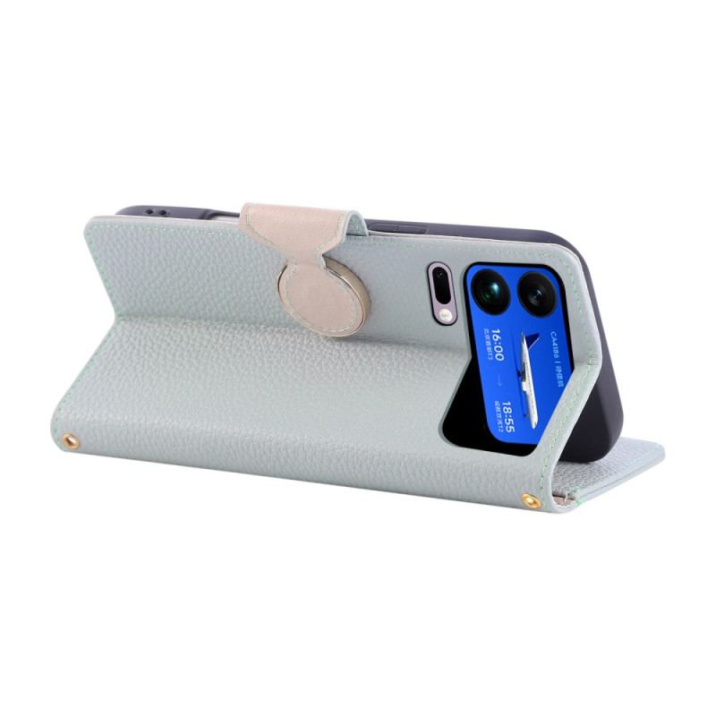 Fodral För Xiaomi 17 Pro Max Vintage Plånbok Med Dragkedja