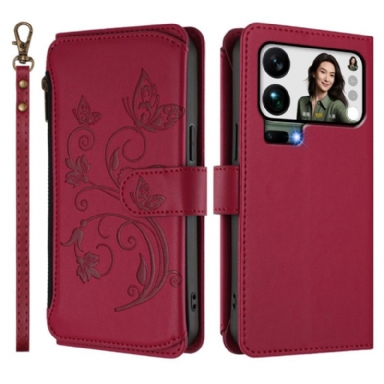 Fodral Xiaomi 17 Pro Max Blommig Plånbok