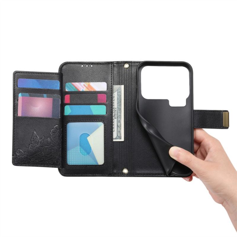 Fodral Xiaomi 17 Pro Max Blommigt Mönsterplånbok