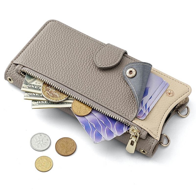 Läderfodral Xiaomi 17 Pro Max Telefonfodral Axelrem Med Kedja