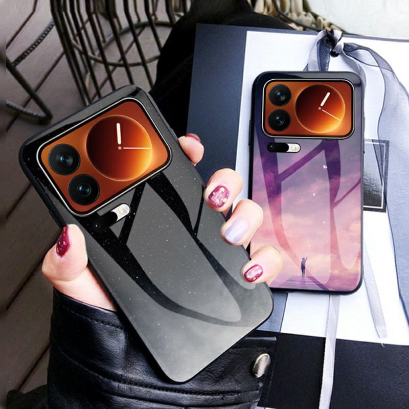 Skal För Xiaomi 17 Pro Max Himmelsblått Härdat Glas