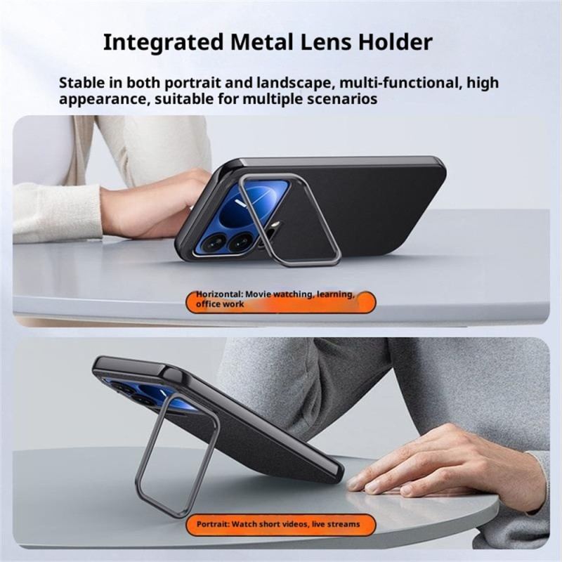 Skal För Xiaomi 17 Pro Max Metallbåge Och Integrerat Stativ