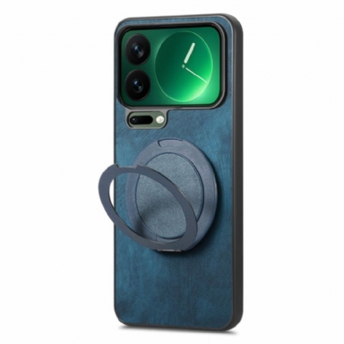 Skal Xiaomi 17 Pro Max Roterande Stativ Och Retroläderstruktur