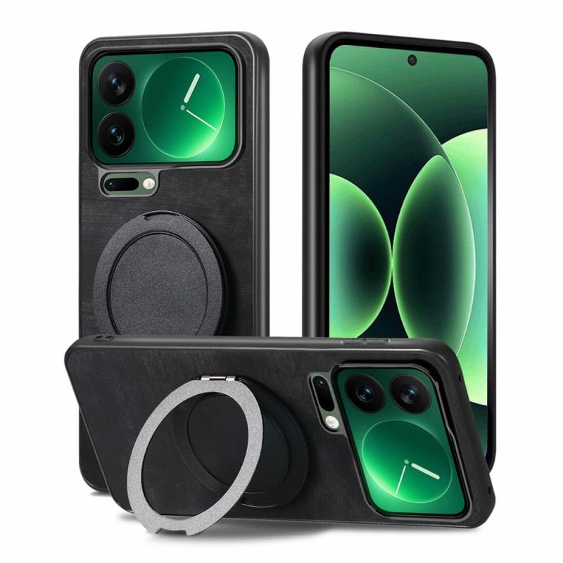 Skal Xiaomi 17 Pro Max Roterande Stativ Och Retroläderstruktur