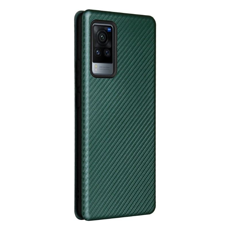 Fodral För Vivo X60 Pro Hemming Kolfiberläder