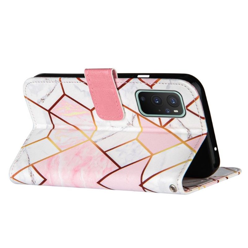 Folio-fodral För OnePlus 9 Pro Chic Geometri