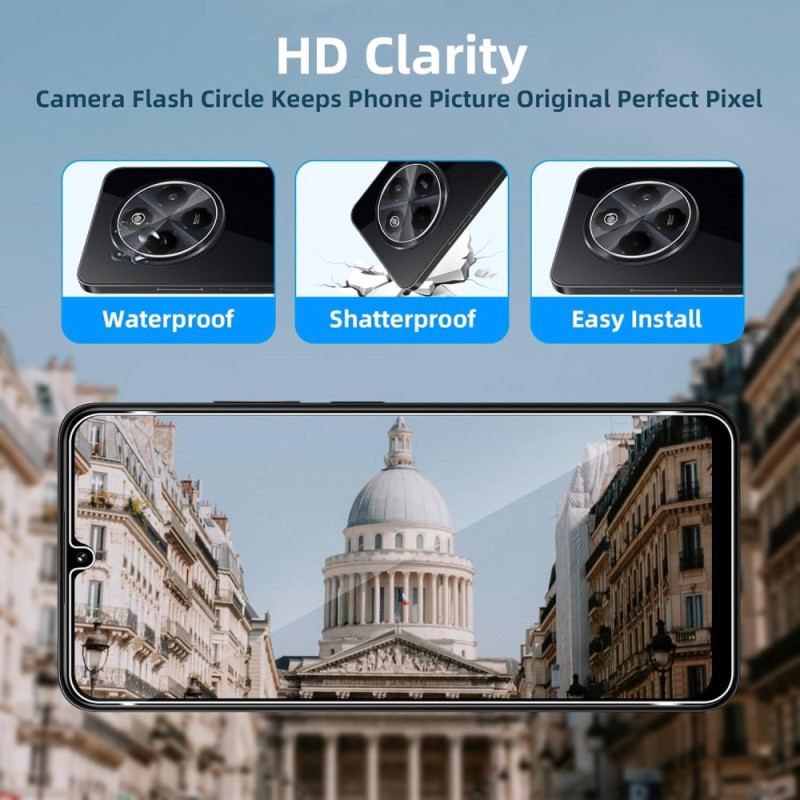 Dubbelt Härdat Glasskärm Och Kameraskydd För Xiaomi Redmi 14c / Poco C75