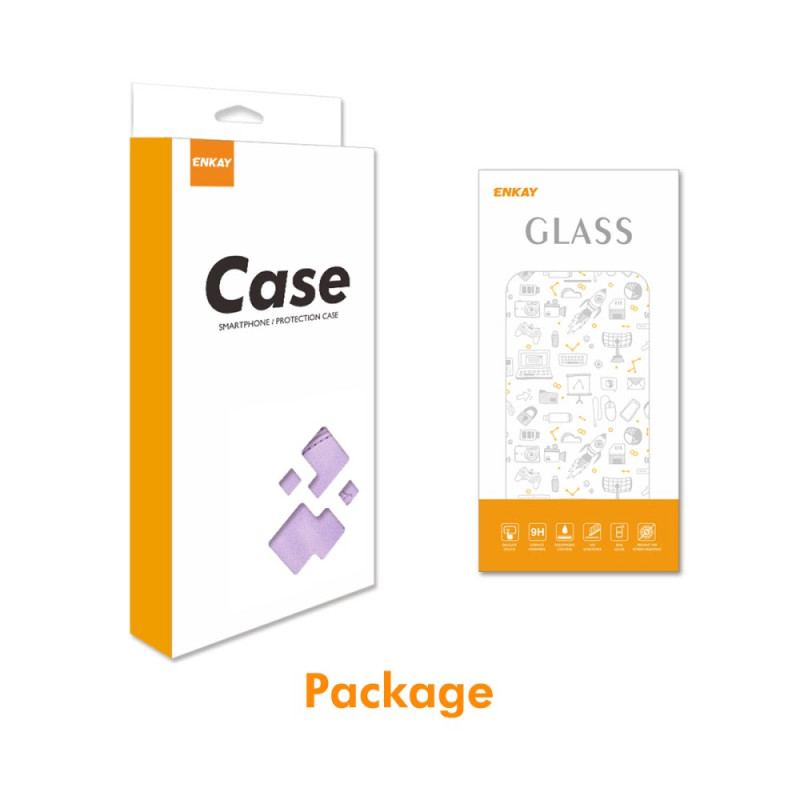 Duo-skal Och Skärmskydd I Härdat Glas För Xiaomi Redmi 14c / Poco C75