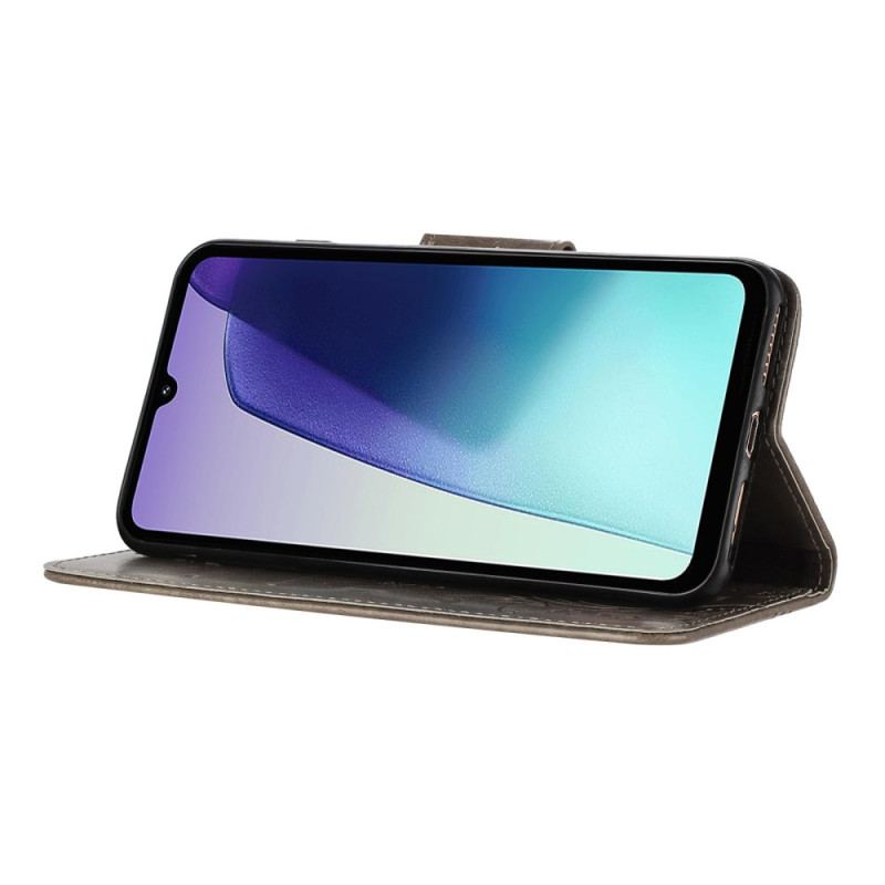 Fodral För Poco C75 Blommor Och Fjärilar Med Snodd