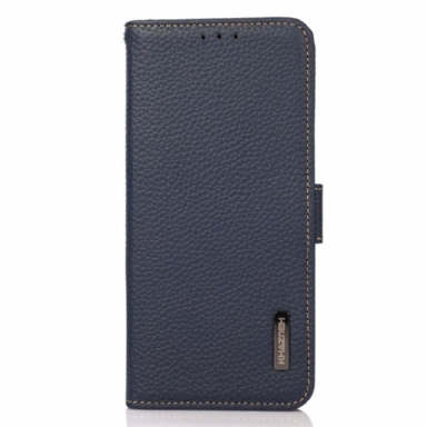 Fodral Poco C75 Litchiläder Rfid-blockerande Khazneh