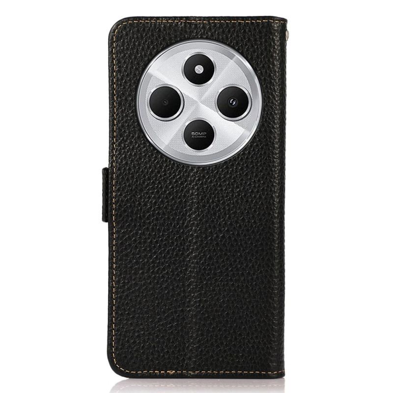 Fodral Poco C75 Litchiläder Rfid-blockerande Khazneh