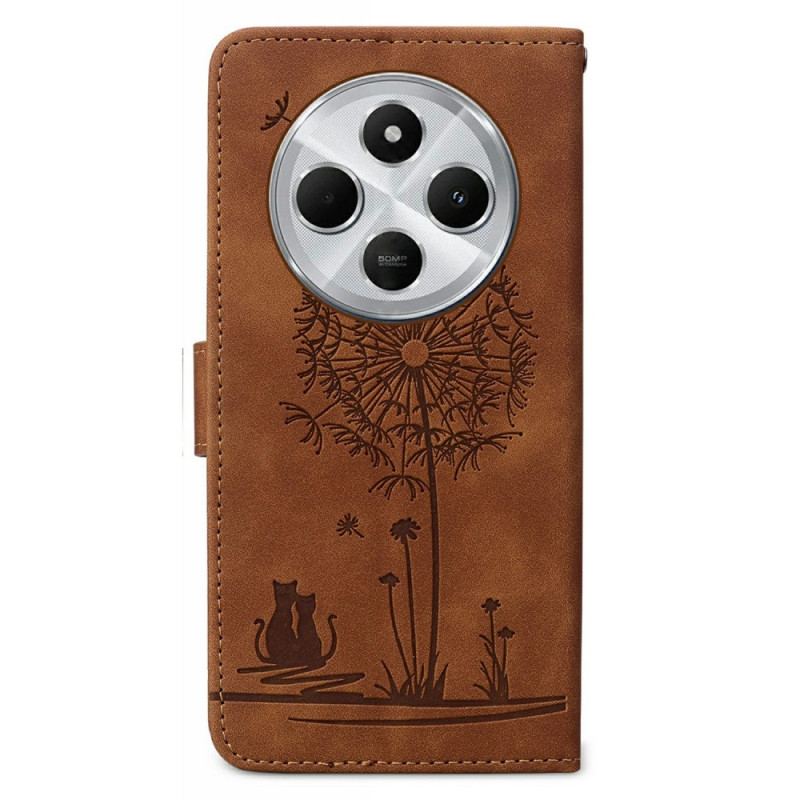 Fodral Poco C75 Maskrosmönster Med Rem