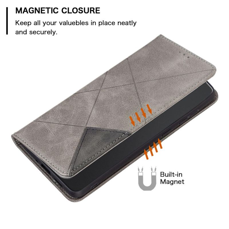 Folio-fodral Poco C75 Geometrisk Binfen-färg