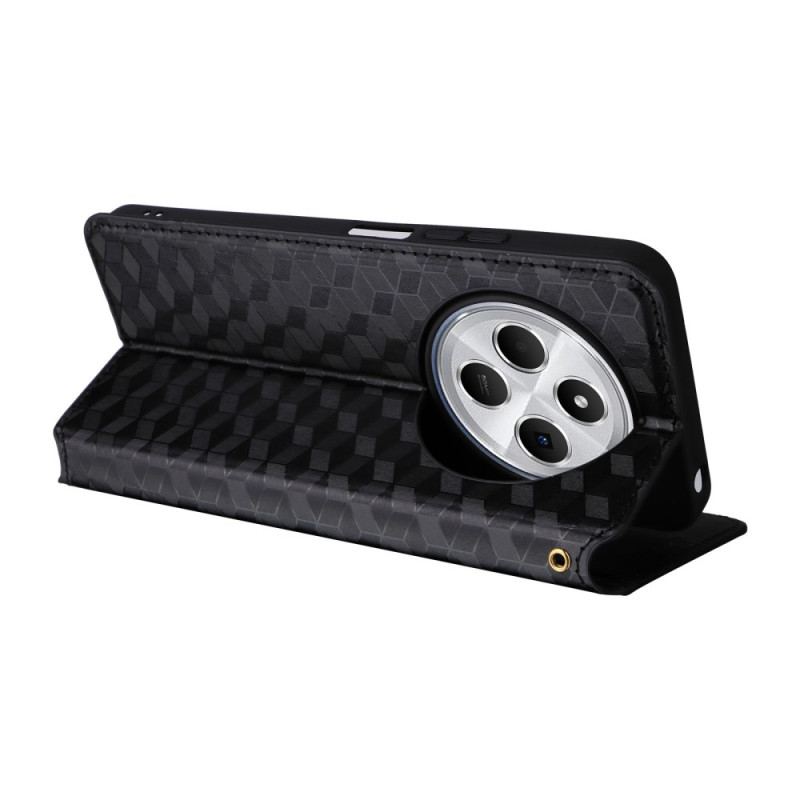 Folio-fodral Poco C75 Telefonfodral Diamantmönster