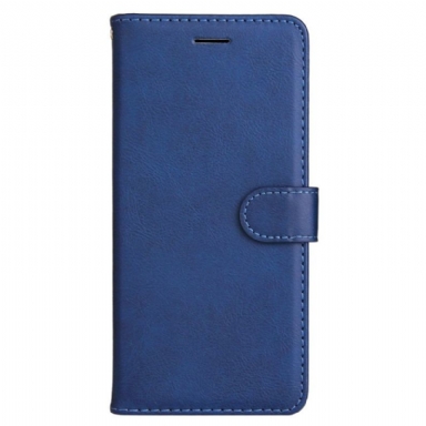 Läderfodral Poco C75 Telefonfodral Enfärgat Konstläder Med Rem