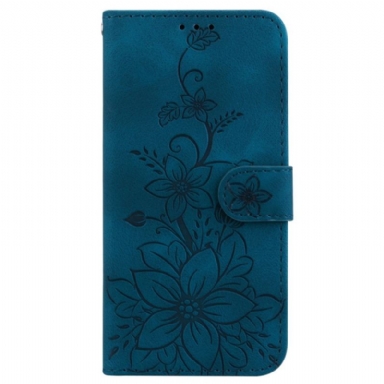 Läderfodral Poco C75 Telefonfodral Fleur-de-lis