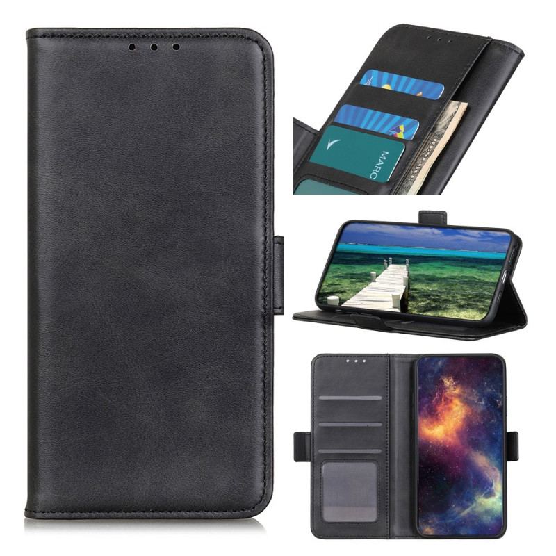 Läderskal Fodral Poco C75 Dubbelt Magnetiskt Spänne